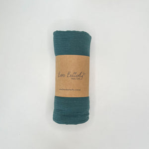 Deep Green Muslin Wrap