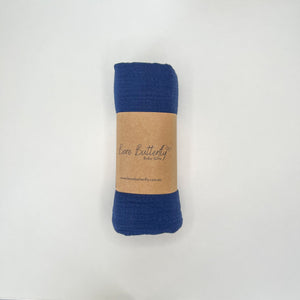 Deep Blue Muslin Wrap